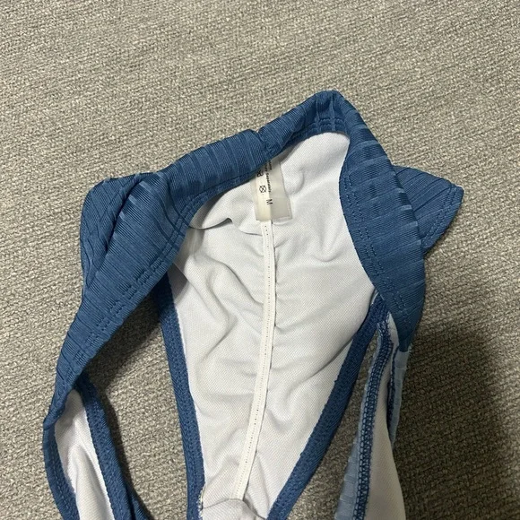 SHEIN blue Two-Tone Women's Bikini Set medium - Picture 3 of 7